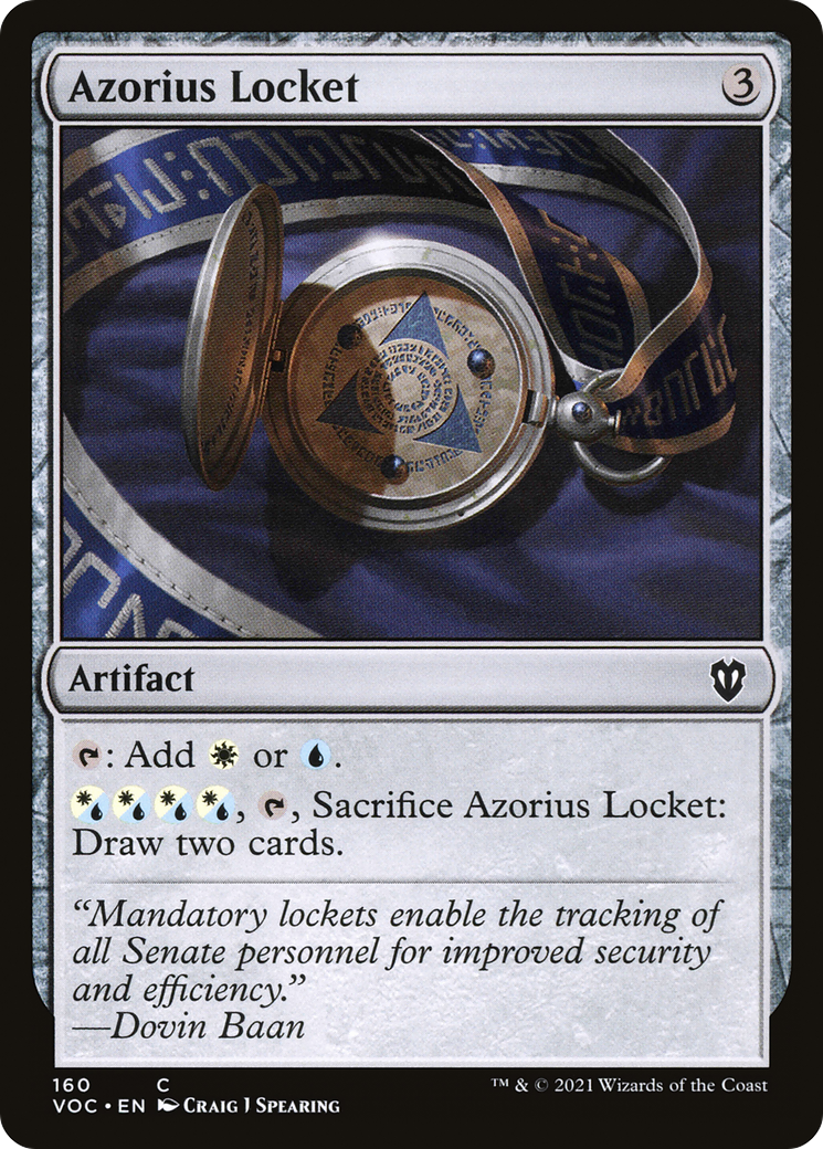 Azorius Locket (VOC-160) - Crimson Vow Commander