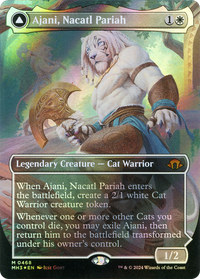 Ajani, Nacatl Pariah (Borderless) (Textured Foil) (MH3-468) - Modern Horizons 3 Foil