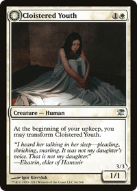 Cloistered Youth (ISD-008) - Innistrad: (Double Faced Transform) Foil