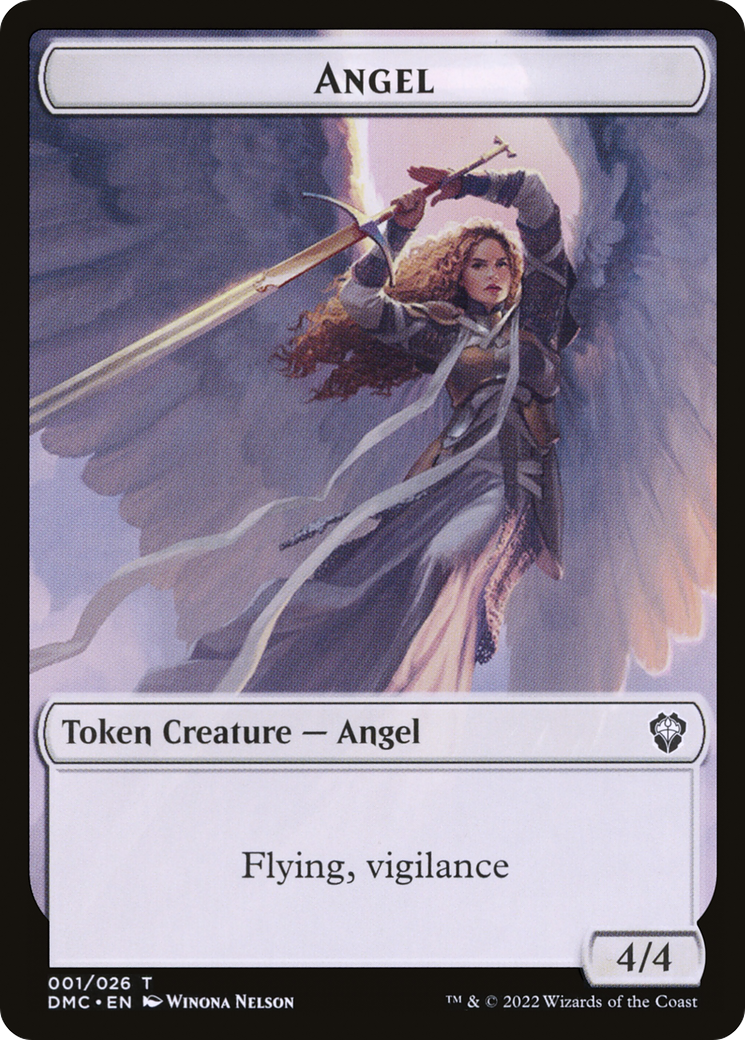 Angel (TDMU-001) - Dominaria United Tokens Foil