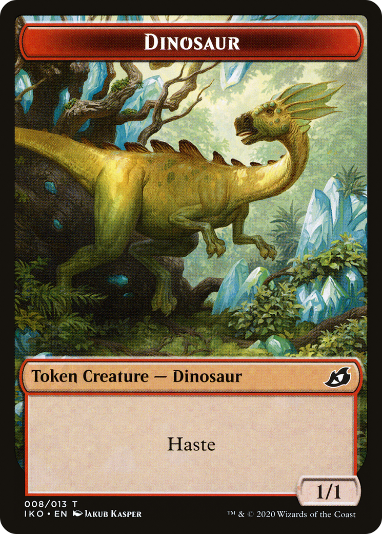 Dinosaur (TIKO-008) - Ikoria: Lair of Behemoths Tokens Foil