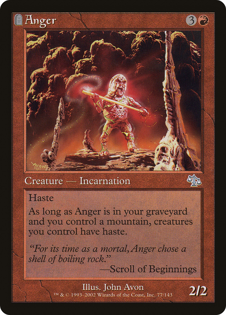 Anger (JUD-077) - Judgment: (tombstone) Foil