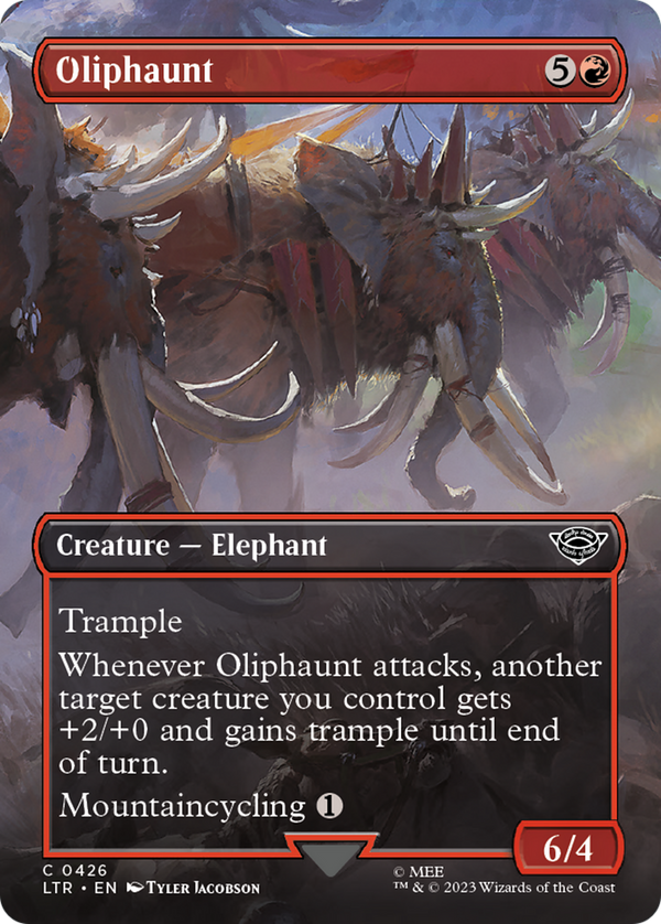 Oliphaunt (Borderless) (LTR-426) - The Lord of the Rings: Tales of Middle-earth Foil