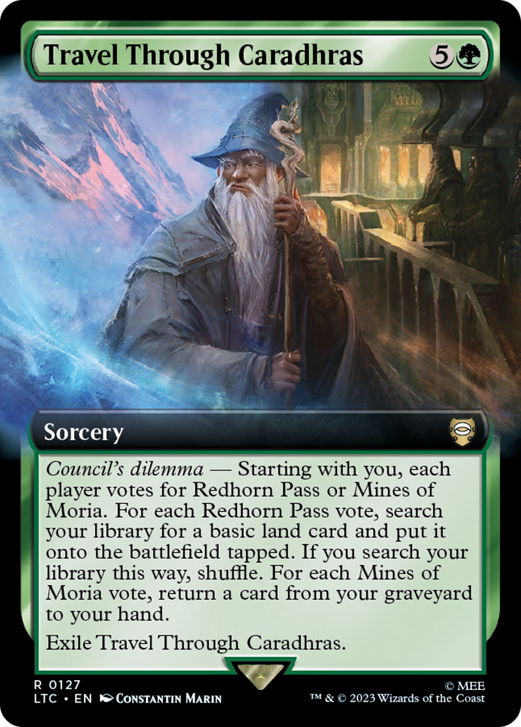 Travel Through Caradhras (Extended Art) (LTC-127) - Tales of Middle-earth Commander: (Extended Art) Foil