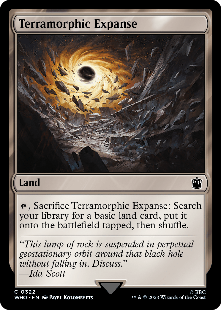 Terramorphic Expanse (WHO-322) - Doctor Who Foil