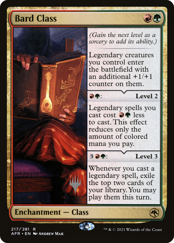 Bard Class (PPAFR-217) - Adventures in the Forgotten Realms Promos