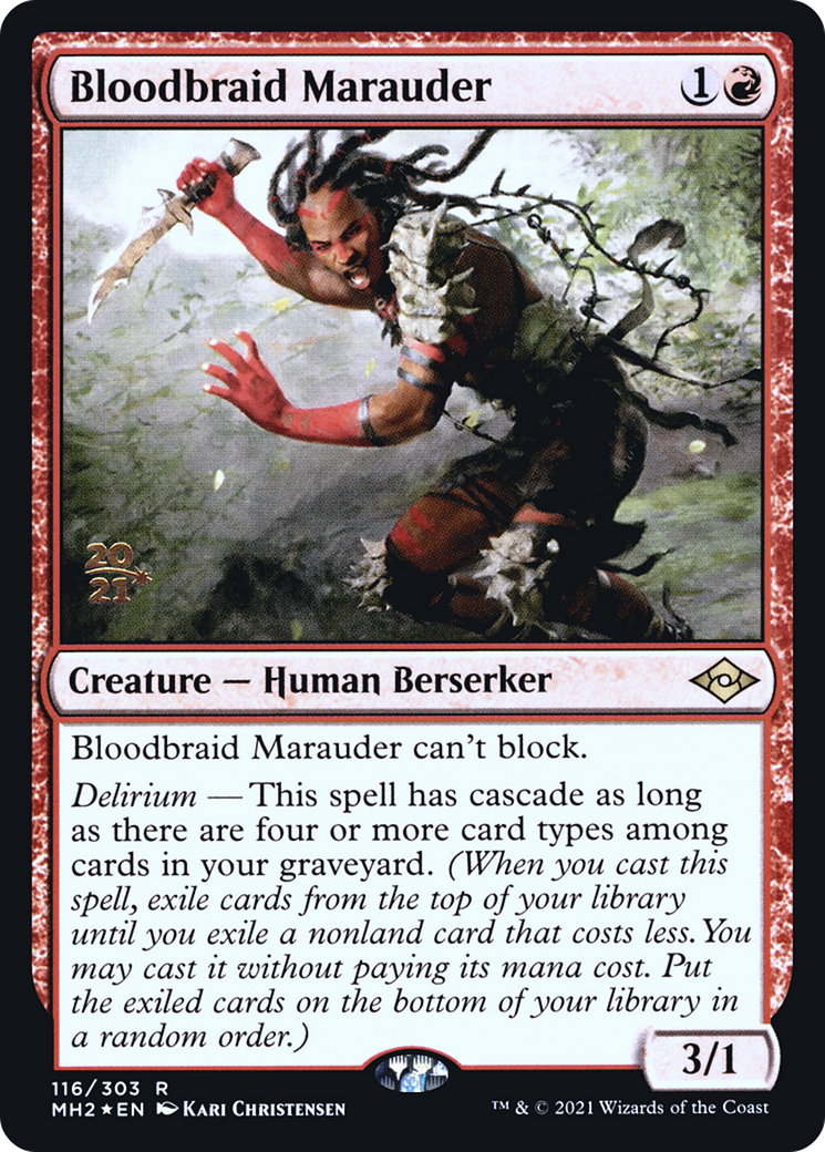 Bloodbraid Marauder (PRE-116) - Modern Horizons 2 Promos Foil