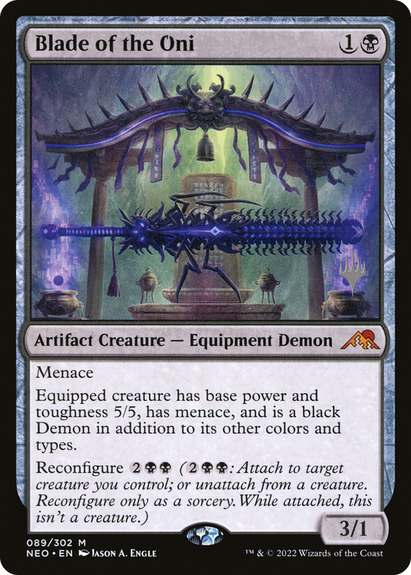 Blade of the Oni (PPNEO-089) - Kamigawa: Neon Dynasty Promos Foil