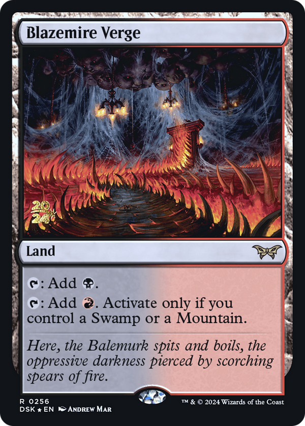 Blazemire Verge (PRE-256) - Duskmourn: House of Horror Promos Foil