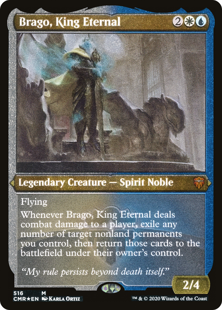 Brago, King Eternal (Foil Etched) (CMR-516) - Commander Legends Foil