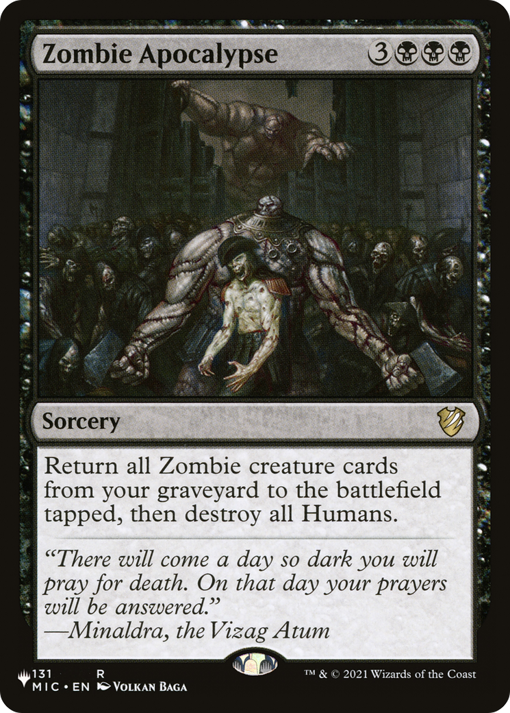 Zombie Apocalypse (LIST-131/038) - The List
