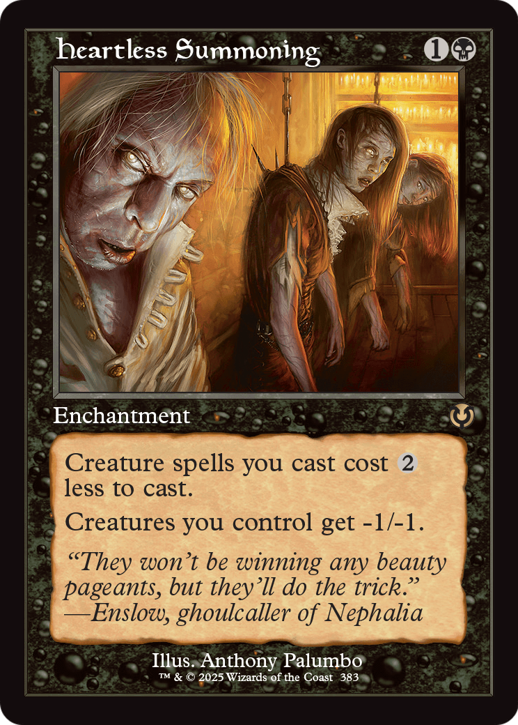 Heartless Summoning (Retro Frame) (INR-383) - Innistrad Remastered: (enchantment)