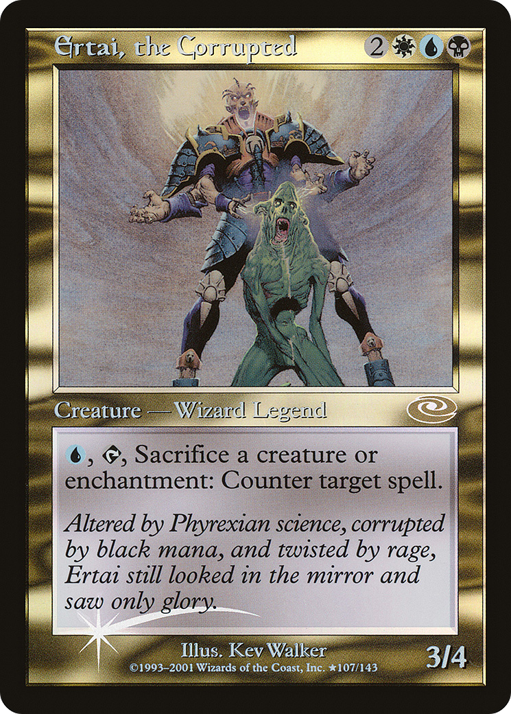 Ertai, the Corrupted (Alt. Art Foil) (PLS-107) - Planeshift
