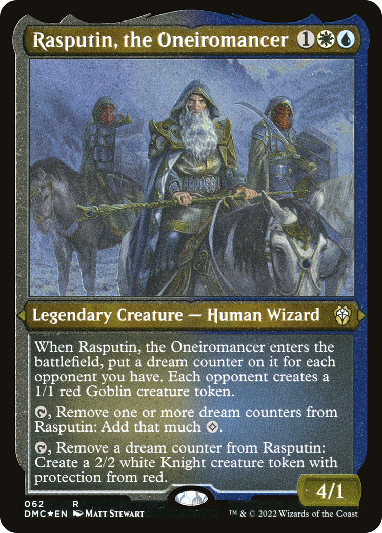 Rasputin, the Oneiromancer (Foil Etched) (DMC-062) - Dominaria United Commander Foil