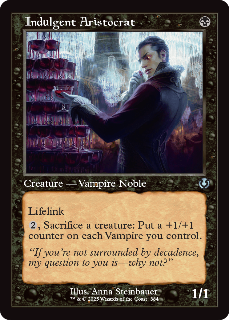 Indulgent Aristocrat (Retro Frame) (INR-384) - Innistrad Remastered Foil