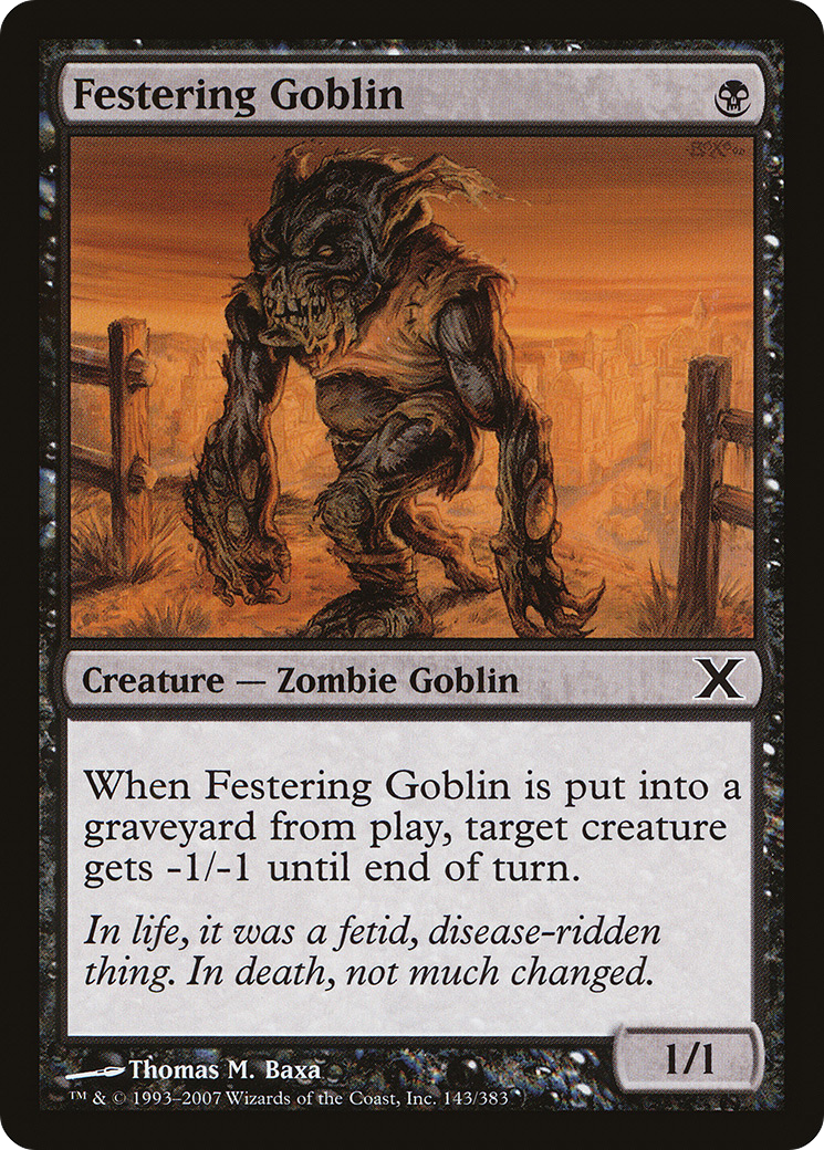 Festering Goblin (10E-143) - Tenth Edition