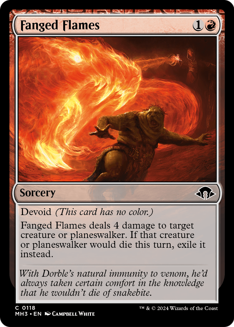 Fanged Flames (MH3-118) - Modern Horizons 3: (devoid)