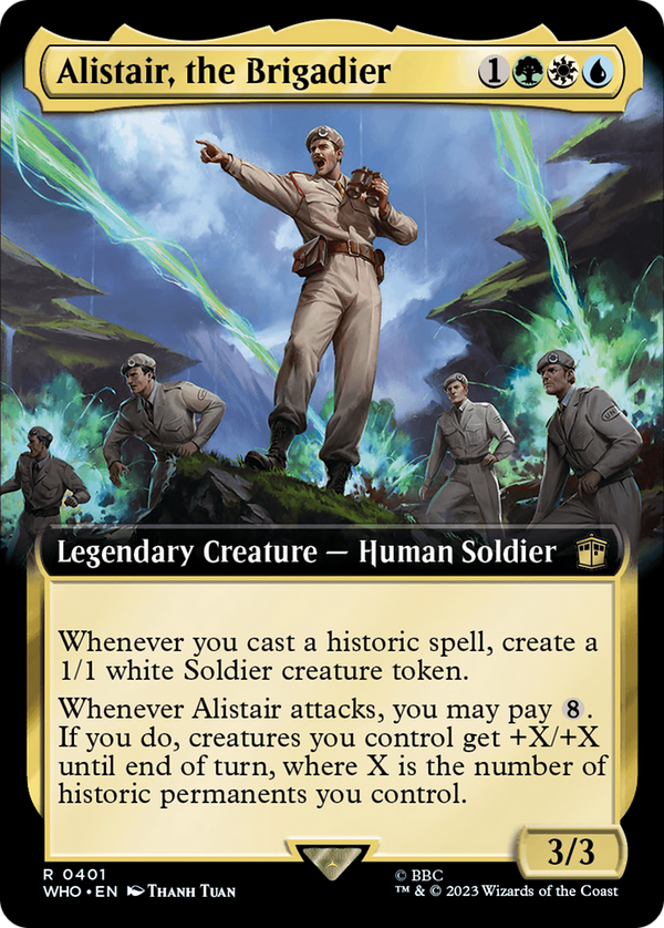 Alistair, the Brigadier (Extended Art) (WHO-401) - Doctor Who: (Extended Art) Foil