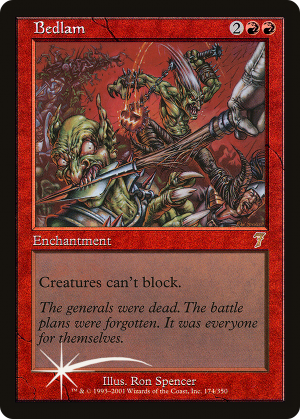 Bedlam (7ED-174) - 7th Edition Foil
