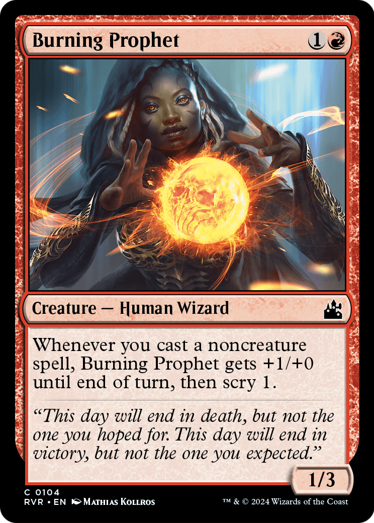 Burning Prophet (RVR-104) - Ravnica Remastered Foil