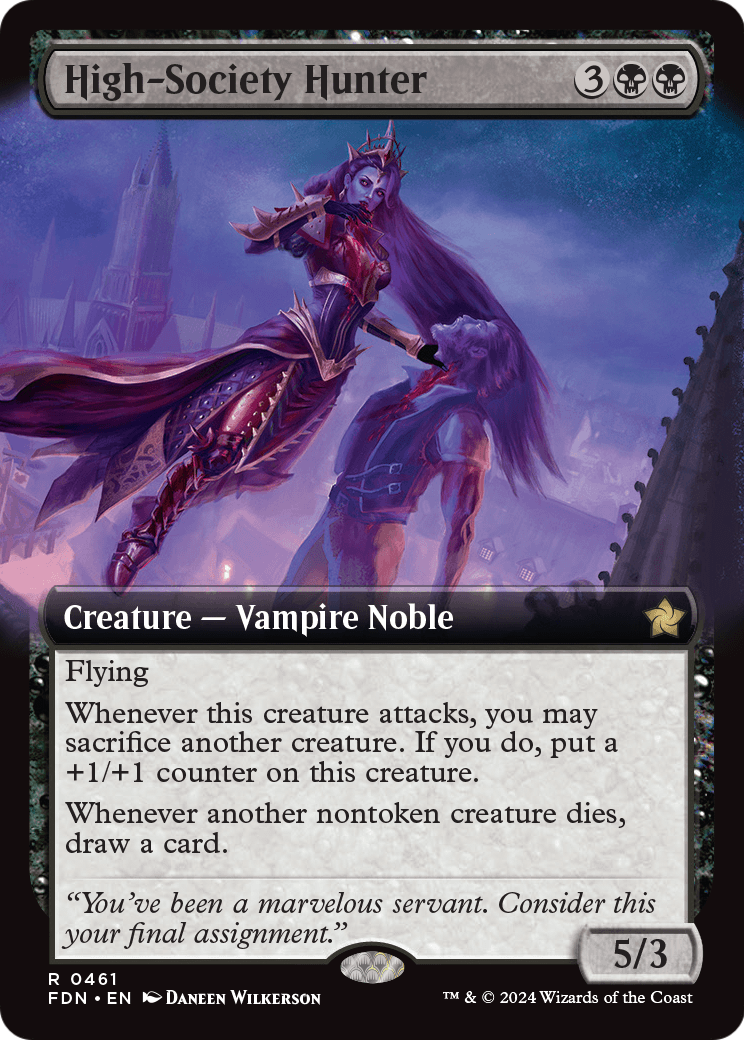 High-Society Hunter (Extended Art) (FDN-461) - Foundations: (Extended Art) Foil