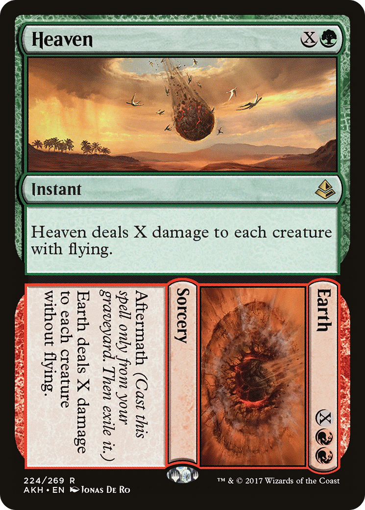 Heaven // Earth (AKH-224) - Amonkhet Foil