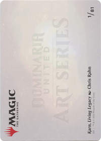 Karn, Living Legacy // Karn, Living Legacy (ADMU-001) - Dominaria United Art Series (Borderless)