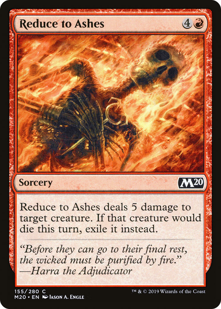Reduce to Ashes (M20-155) - Core Set 2020 Foil
