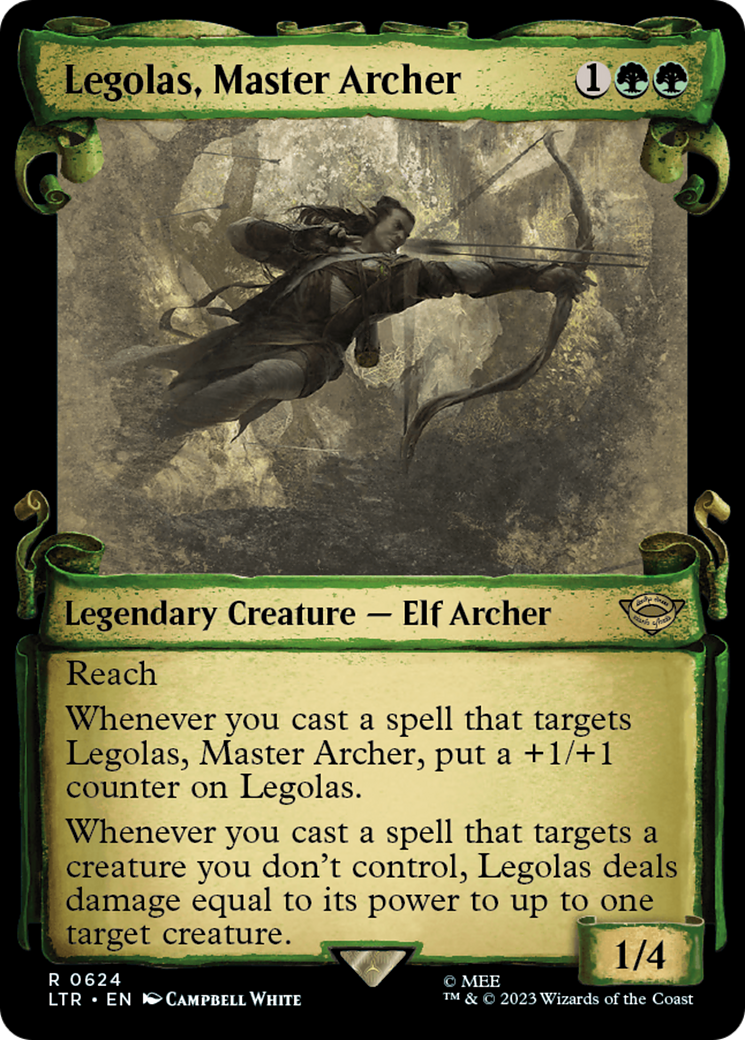 Legolas, Master Archer (Showcase Scrolls) (LTR-624) - The Lord of the Rings: Tales of Middle-earth: (Showcase)