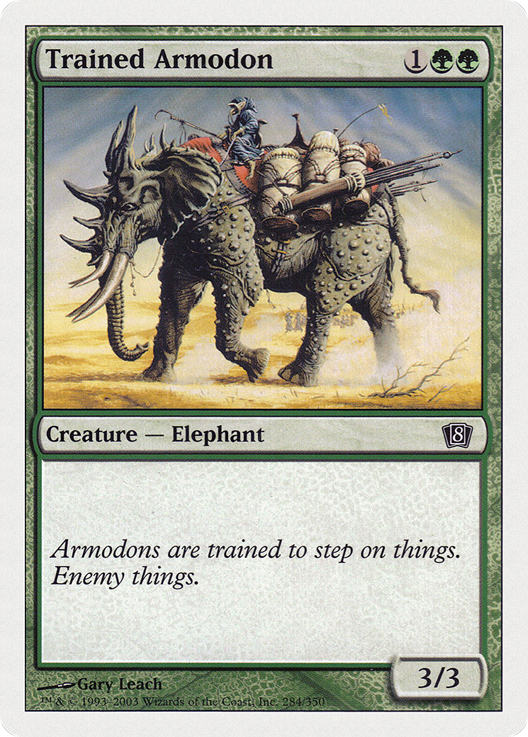 Trained Armodon (8ED-284) - 8th Edition Foil
