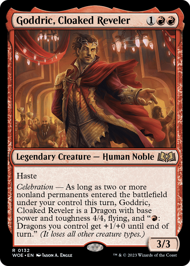 Goddric, Cloaked Reveler (WOE-132) - Wilds of Eldraine Foil