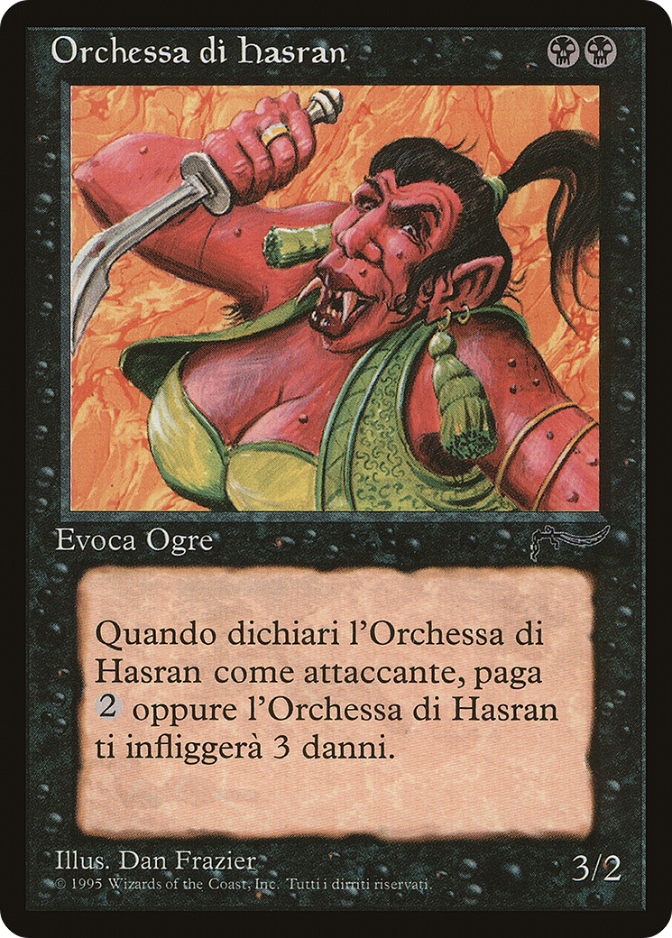 Hasran Ogress (Italian) - "Orchessa di hasran" (REN-) - Rinascimento
