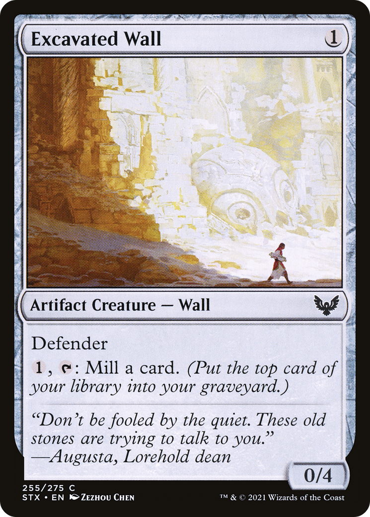 Excavated Wall (STX-255) - Strixhaven: School of Mages Foil