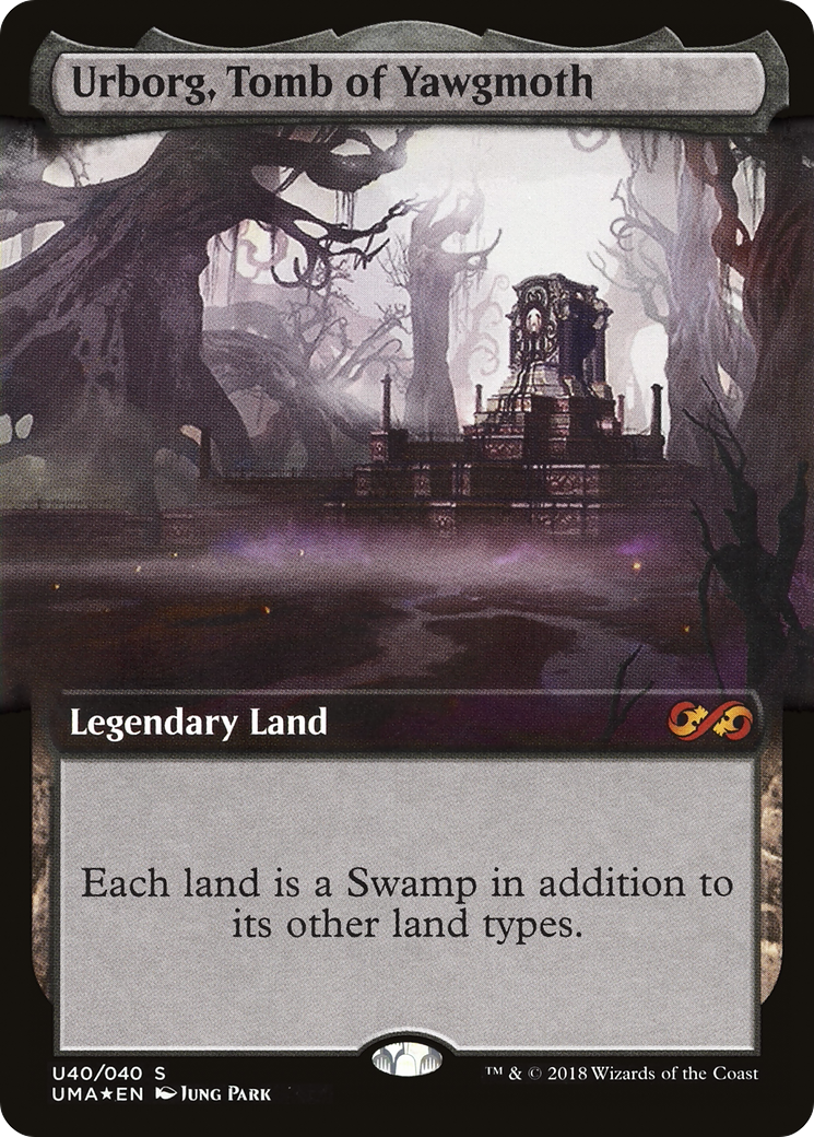 Urborg, Tomb of Yawgmoth (UMA:BT-U40) - Ultimate Box Topper: (Extended Art) Foil