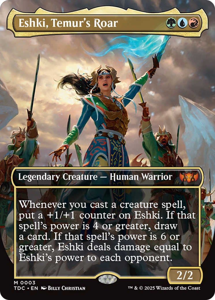 Eshki, Temur's Roar (Borderless) (TDC-003) - Commander: Tarkir: Dragonstorm