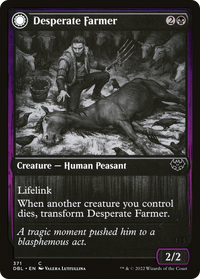 Desperate Farmer (DBL-371) - Innistrad: Double Feature: (Double Faced Transform) Foil
