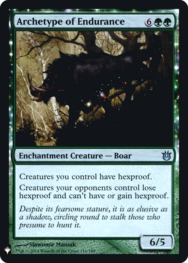 Archetype of Endurance (LIST-116) - The List: (enchantment) Foil