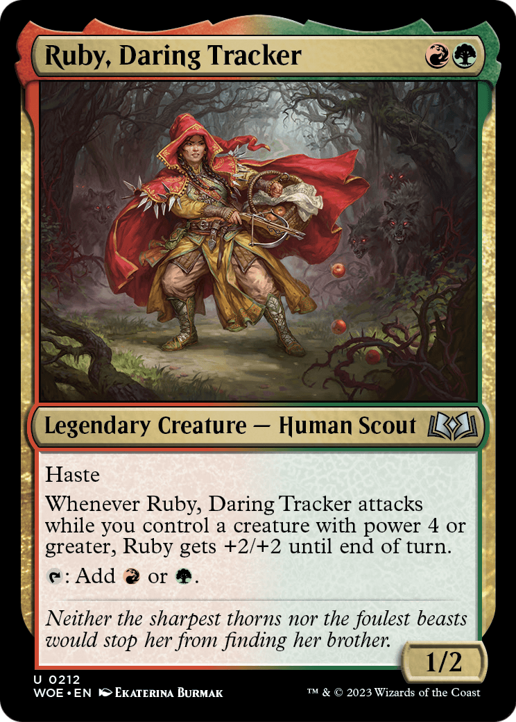 Ruby, Daring Tracker (WOE-212) - Wilds of Eldraine